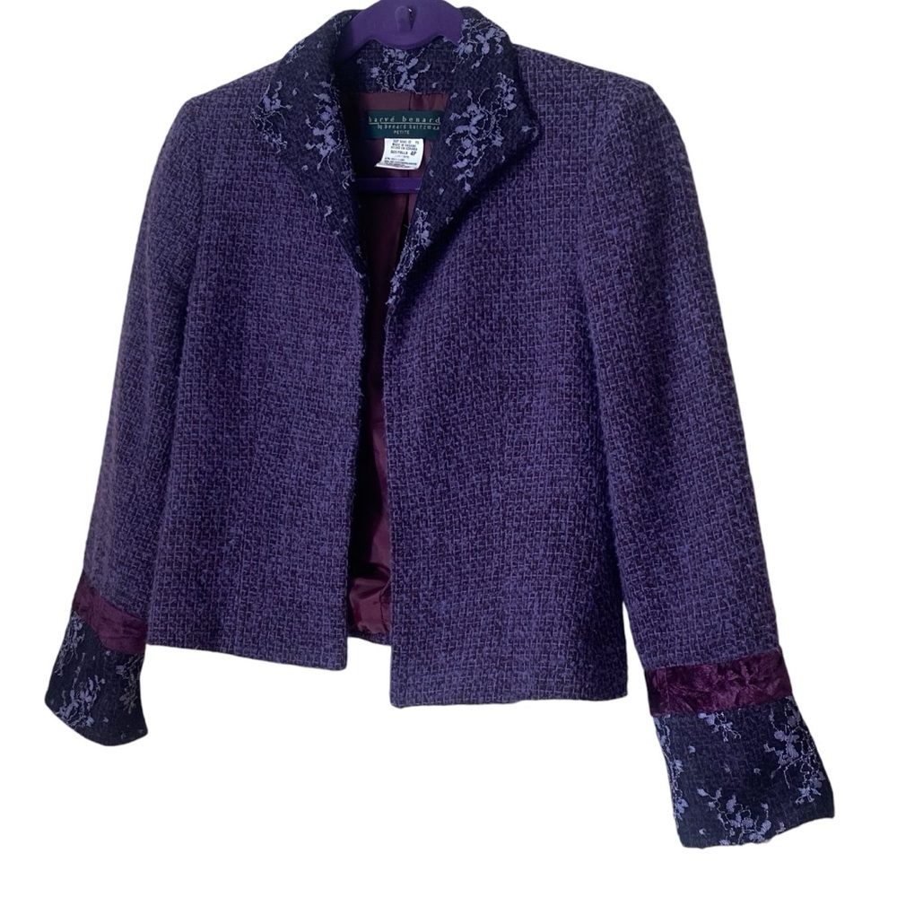 Harve' benard Petite Purple Jacket. Sz 4P